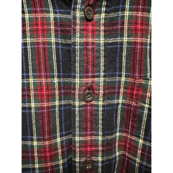 L.L. Bean Men’s Flannel Shirt Plaid Long Sleeve Button-Up Size Small - Picture 6 of 7